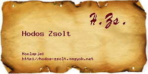 Hodos Zsolt névjegykártya